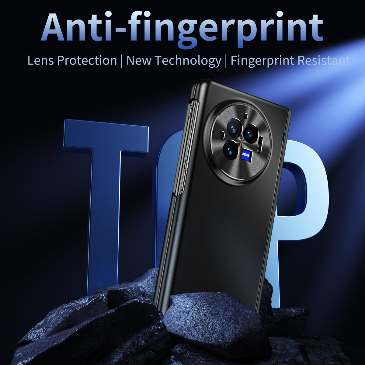 For vivo X Fold3 Case with Tempered Glass Screen Protector PU Leather Coated PC Phone Shell For vivo X Fold3 Case with Tempered Glass Screen Protector PU Leather Coated PC Phone Shell